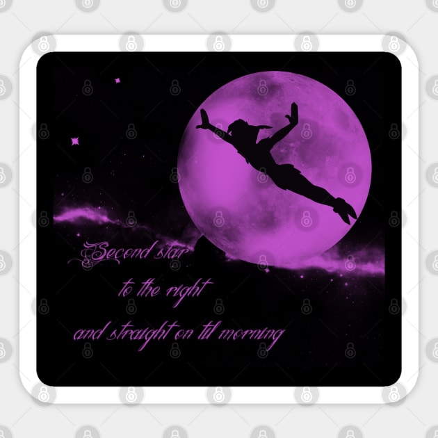 Purple peter pan Sticker by Thisepisodeisabout